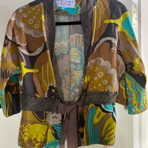 Trina Turk Tie Front Kimono Top